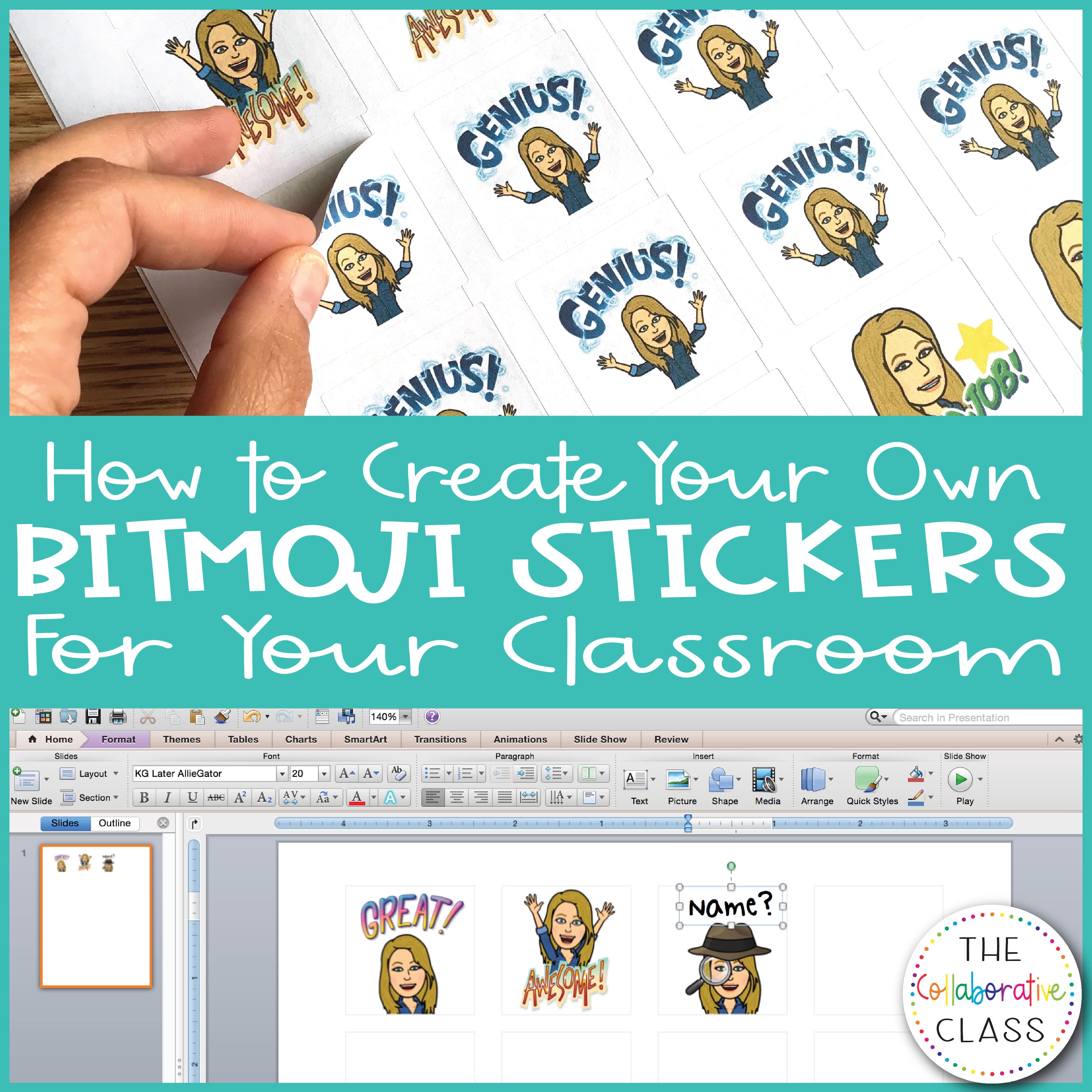 How to Create Your Own Bitmoji Stickers for Your Classroom The