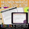 Halloween Narrative Writing | Finish the Story | Distance Learning