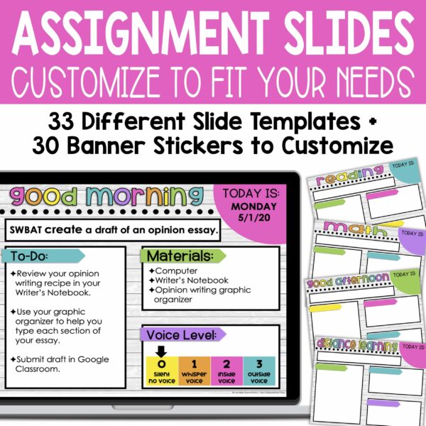 Assignment slides - customize