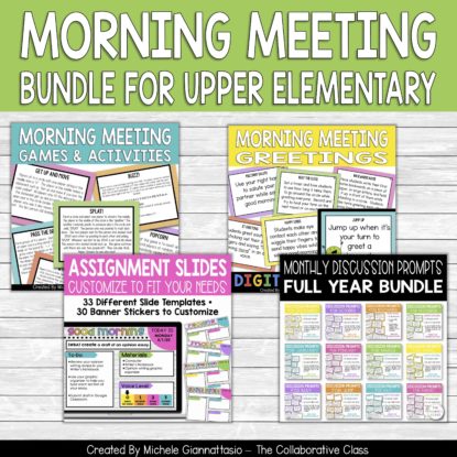 The Morning Meeting Blueprint for Upper Elementary Teachers - The ...