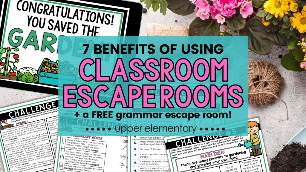 benefits of classroom escape rooms