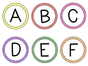 Alphabet Labels  Perfect for Book Bins or Word Wall - The Collaborative  Class