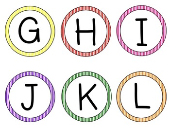 Alphabet Labels  Perfect for Book Bins or Word Wall - The Collaborative  Class