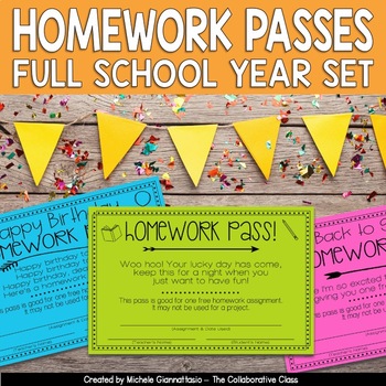 cute homework pass