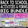 Back to School Activities & Forms Bundle | Print + Digital