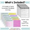 Paragraph Writing Activity | Scrambled Paragraph | Print + Digital - Image 2