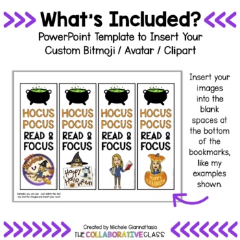 Halloween Bookmarks, Personalized Bookmarks