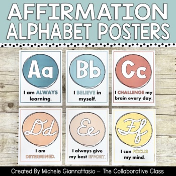 Alphabet Poster Classroom, Bright Alphabet Posters, Alphabet
