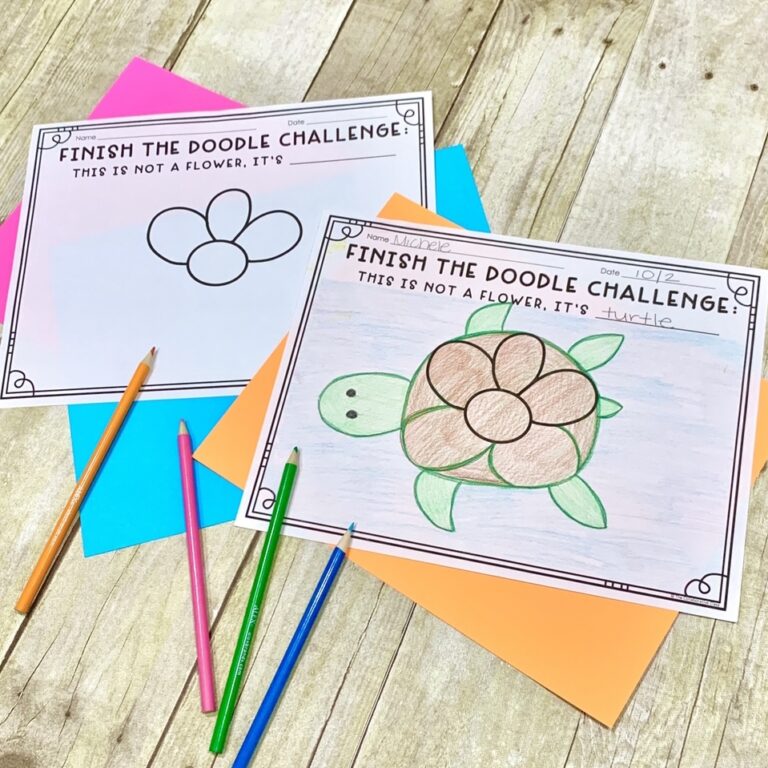 Finish the Doodle Challenge Freebies - The Collaborative Class